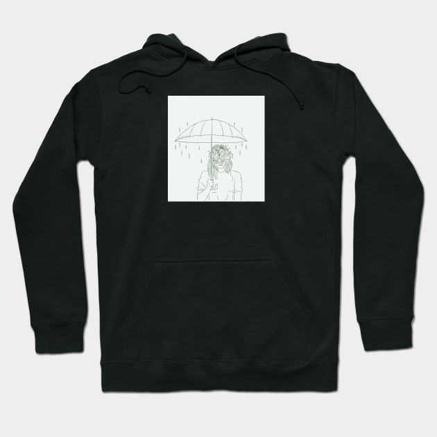 Under Rain Hoodie by Anemonium lines